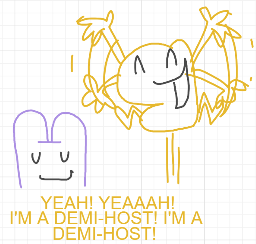 A panel from I've Been Everywhere, Man, episode nine of the Board Boards object show by Furretwalk/WalkingFurret.